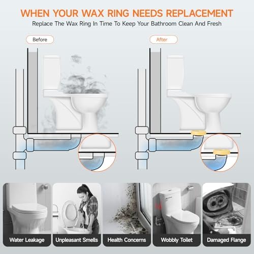 Jamini 1.18” Thick Toilet Wax Ring Kit - Image 2