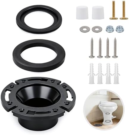 jamini RV Toilet Seal, 3 Inch Socket Floor Flange Kit Replacement, Compatible by Unknown