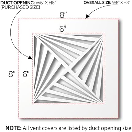 SABA Home Decor White Air Vent Cover - Image 2