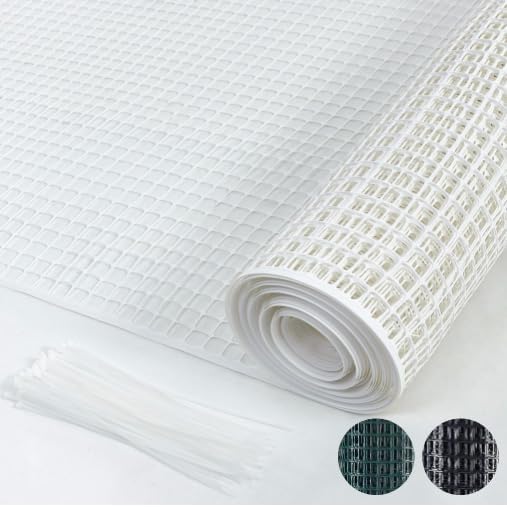 PotatoLife White Plastic Garden Fence, Hardware Mesh by PotatoLife