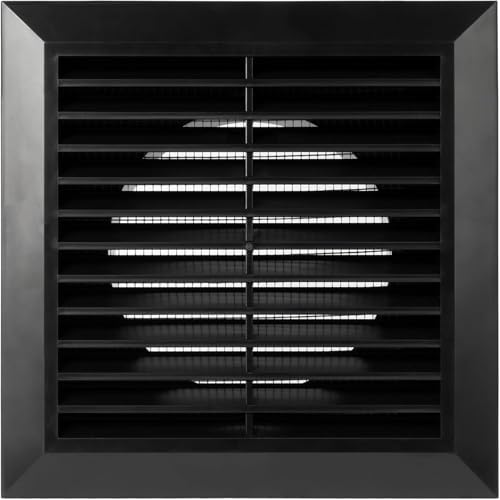 Black 4" Inch Ventilation Grille by ECOPROVENT