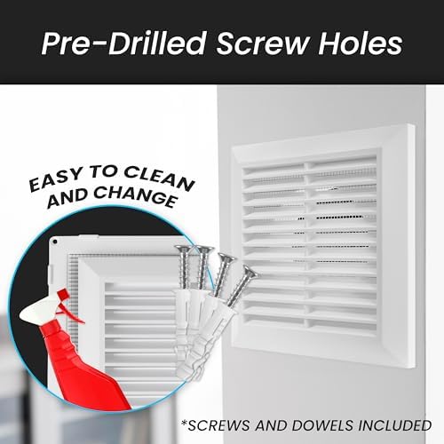 Repa Market 4 Inch White Air Vent Cover - Image 4