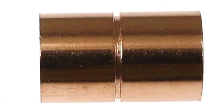 RLECS 8pcs Straight Copper Coupling Rolled Tube Stop Pipe Fitting 5/16 Inch ID - Image 3