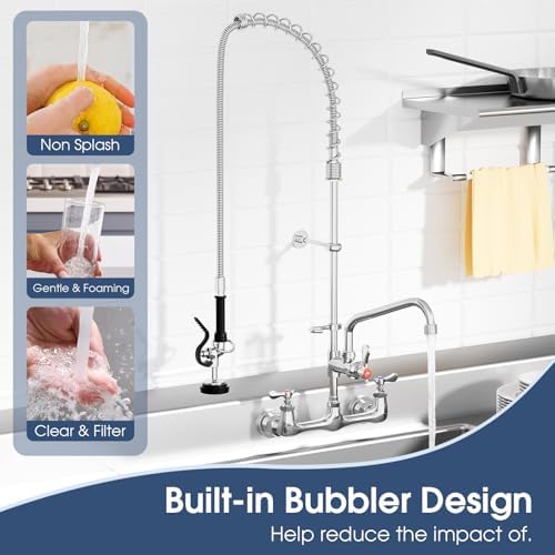 Commercial Wall Mount Kitchen Faucet - Image 6