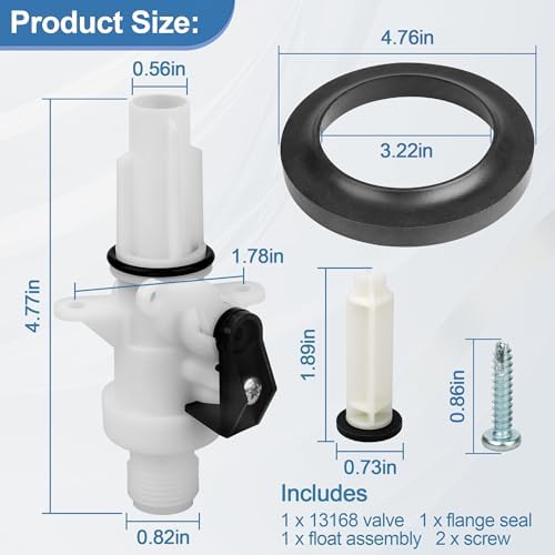 13168 Upgraded RV Toilet Water Valve Kit - Image 3