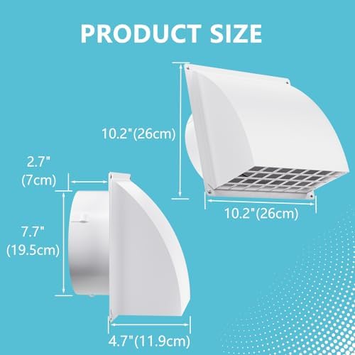 HG Power 8 Inch Wall Vent Cover - Image 4