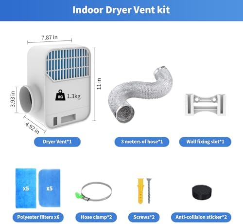 Upgrade 3-in-1 Indoor Dryer Vent Kit, Dryer Vent Box - Image 3