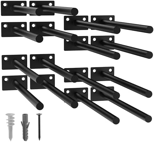 16-Pack 10 inch Floating Shelf Brackets, Hidden Shelf Bracket by FinestHomeDecor