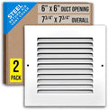 Fits 6x6 Duct Opening | Steel Return Air Grille by Handua | Vent Cover Grill by Handua