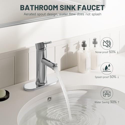 2 Pack Bathroom Faucet for 1 or 3 Holes - Image 3