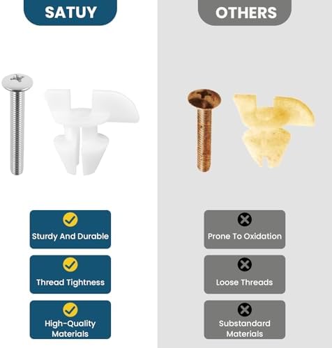4 Pack Toilet Seat Bolts & Screws - Image 5