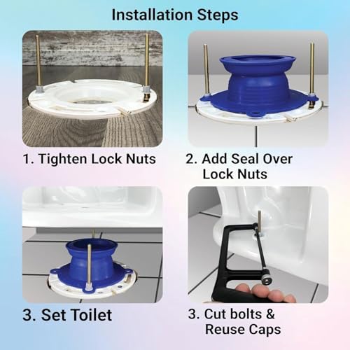 One N Done Toilet Flange Repair Kit – Complete Toilet Wax Ring Replacement Kit - Image 4