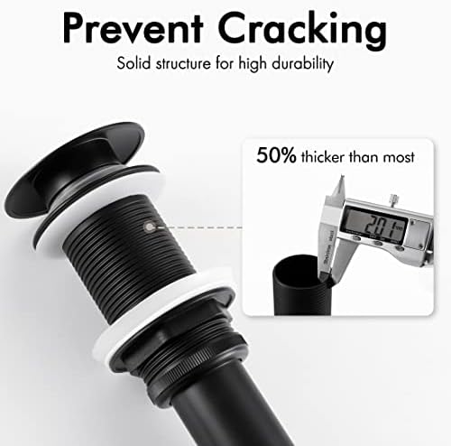 KES Bathroom Sink Drain Without Overflow Vessel Sink Lavatory Vanity Pop Up - Image 4