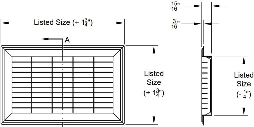 TruAire 12 in. x 20 in. Heavy Duty Floor Return Air Grille - Image 5