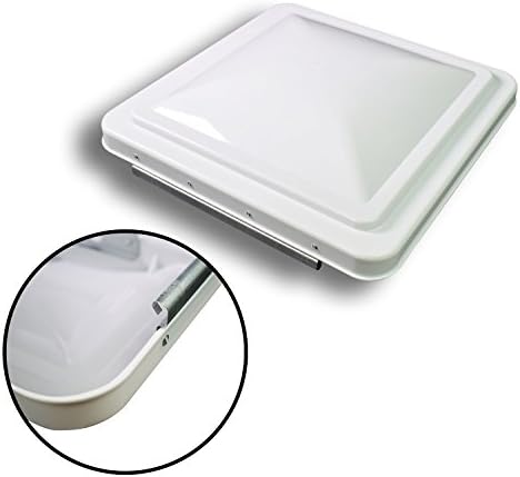 Leisure 14 Inch RV Roof Vent Cover Universal Replacement Vent Lid White by Leisure+Curl