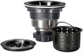 Kitchen Sink Drain 3-1/2 Inch Black Sink Drain Assembly Kit, Removable Deep by KONE