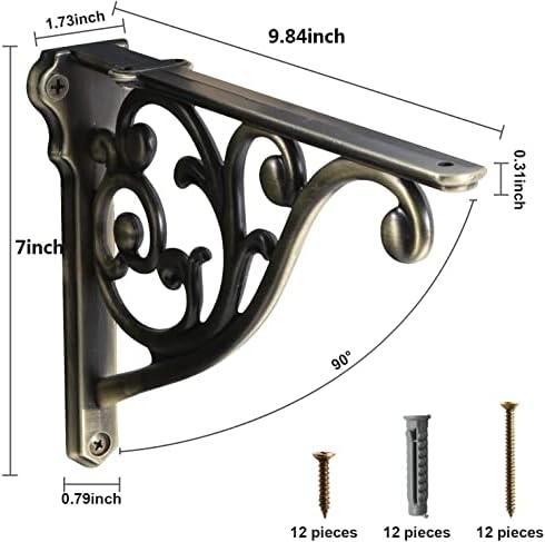 Khtumeware Shelf Bracket 10 Inch, Decorative Brackets - Image 2