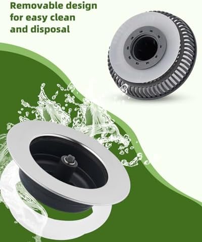 Universal Kitchen Sink Strainer Stopper Combo, 3 in 1 Pop Up - Image 2