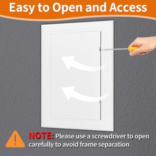 Drywall Access Panel 6×9 in, Plastic Wall Hole Cover - Image 3