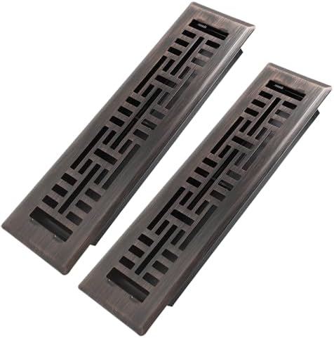 Howeall 2x10 Inches 2 Pack Heavy Duty Walkable Floor Register Easy Adjust Air by Howeall