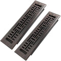 Howeall 2x10 Inches 2 Pack Heavy Duty Walkable Floor Register Easy Adjust Air by Howeall