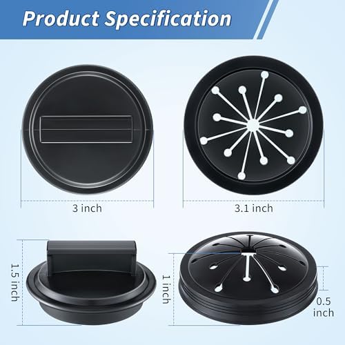 4 Pcs 3" Garbage Disposal Splash Guard - Image 2