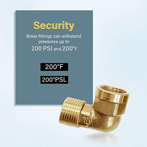 1/2 Inch NPT Male to 1/2 Inch Female 90°Elbow 2pcs - Image 3