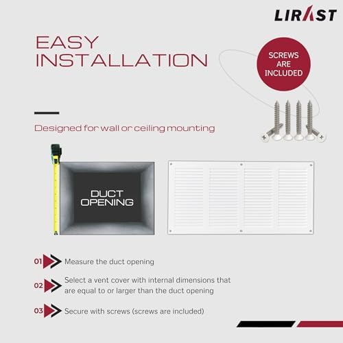 14x6 Vent Cover with Built-in Screen - Image 5