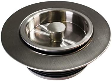 Westbrass D2091-07 Universal Replacement Disposal Drain Flange and Stopper Trim by Westbrass