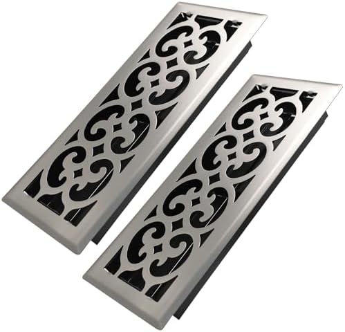 Howeall 4x12 Inches 2 Pack Heavy Duty Walkable Floor Register Easy Adjust Air by Howeall