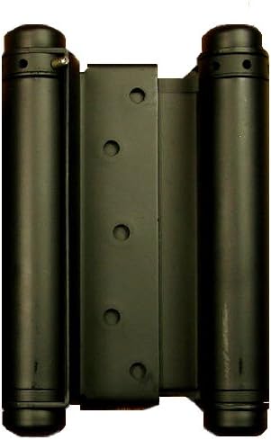Self Closing Double Action Spring Door Hinge Saloon Matte Black 6 Inch by HingeOutlet