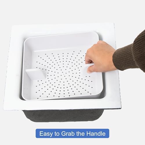 GSW 8 Pcs FS-PB ABS Plastic Floor Sink Drain Strainer Drop-in Basket, Catch - Image 4
