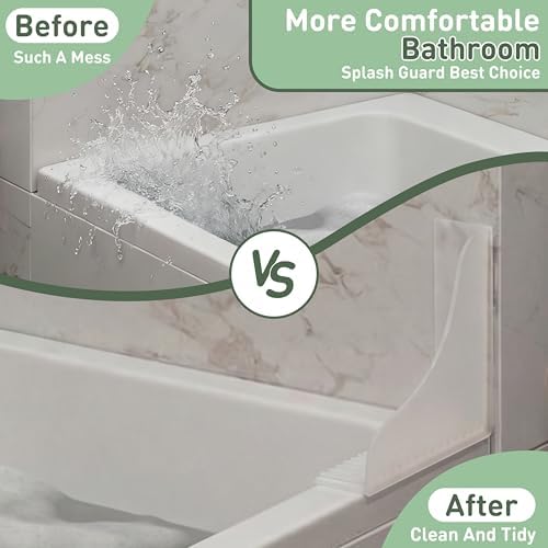 Roslim No-Adhesive 2-Pack All-Silicone Shower Splash Guard - Image 4