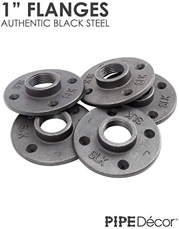 PIPE DECOR 1" Floor Flange Fitting, Malleable Iron, Fits One Inch Diameter - Image 6