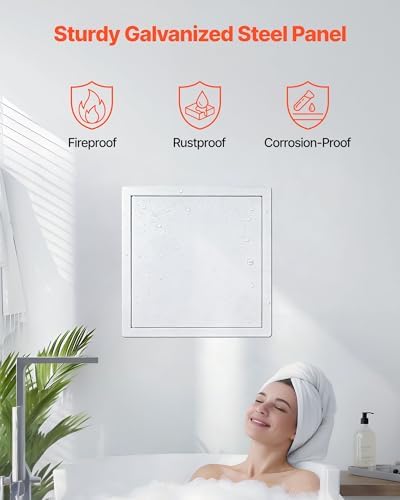 VEVOR Access Panel for Drywall, 13.3 x 13.3 in Galvanized Steel Access Door - Image 3