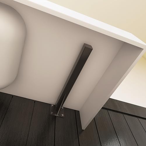 59" x 21.6" Wall-Mounted Stone Resin Rectangular Vessel Sink - Image 4