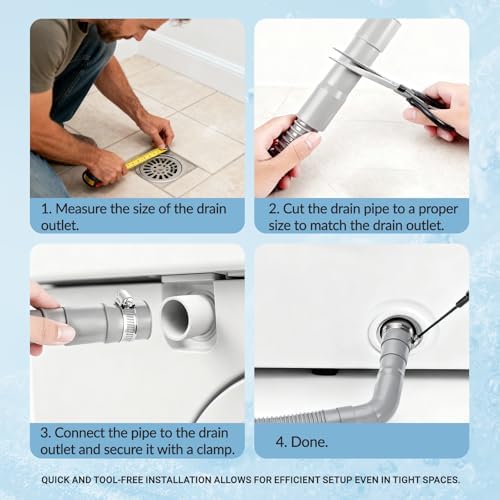 6FT Universal Washer Drain Hose Leak-Proof & Cut-to-Fit PVC Hose - Image 5