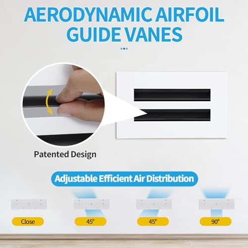 8x4 Modern AC Vent Cover, Decorative Air Vent Register Grille - Image 2