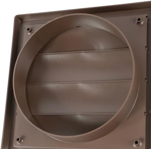 Plastic 6" Brown Dryer Vent Cover - Image 6