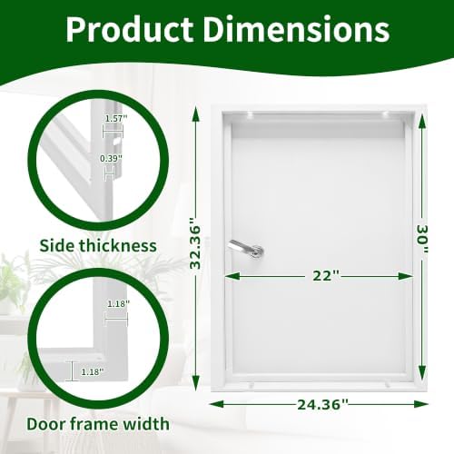22 x 30 Access Panel for Drywall, Thicken 1.2mm Ceiling Access Panel for Drywall - Image 2