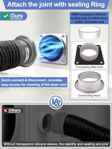 6 All in one Magnetic Dryer Vent Connector Kit - Image 3