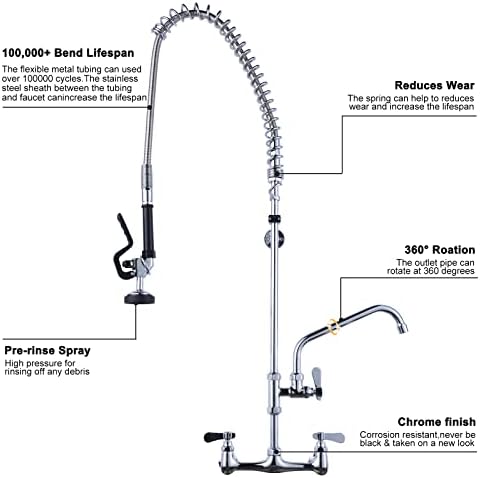 43" Height Commercial Kitchen Sink Faucet - Image 4