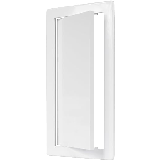 6" x 12" White Plastic Access Panel. Service Shaft Door Panel. Plumbing by ECOPROVENT