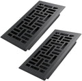 Howeall 4x8 Inches 2 Pack Heavy Duty Walkable Floor Register Easy Adjust Air by Howeall