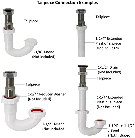Leyso 1-1/4" Stainless Steel Sink Drain Tailpiece - Image 5