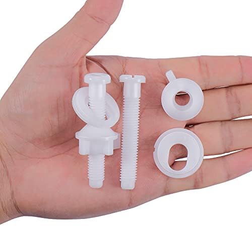 Canomo Toilet Seat Replacement Part Includes Plastic Toilet Seat Hinge Bolt - Image 4