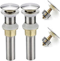 Rockgoya Bathroom Sink Drain, 2 Pack Drain Stopper Bathroom Sink Without by Rockgoya
