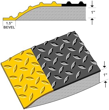 Rhino Mats DTT48DSBYX22 Diamond Plate Anti-Fatigue Mat, 4 FT. x 22 FT. x 1 in. - Image 6