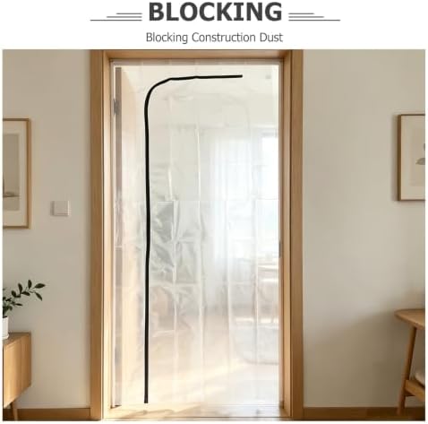Luxshiny Reusable Plastic Zipper Door Dust Barrier - Image 3