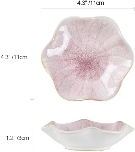 JAMEND CLXP Lotus Leaf Shape Decorative Ring Tray, Small Key Bowl, Ceramic - Image 7